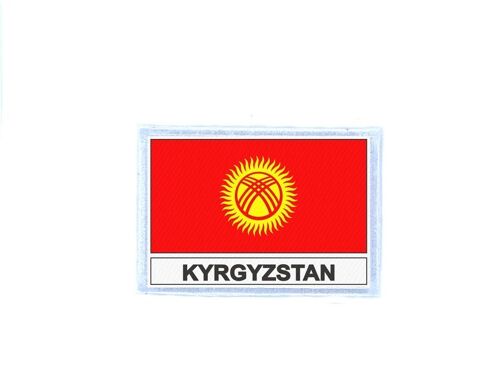 Ecusson Patch Badge Imprime Drapeau Ks Kirghizistan