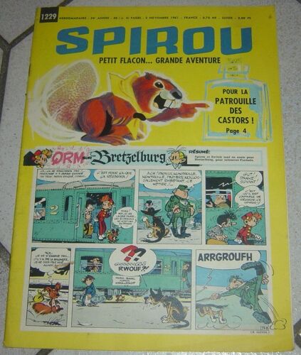 Spirou  N° 1229 : Petit Flacon... Grande Aventure Pour La Patrouille Des Castors !