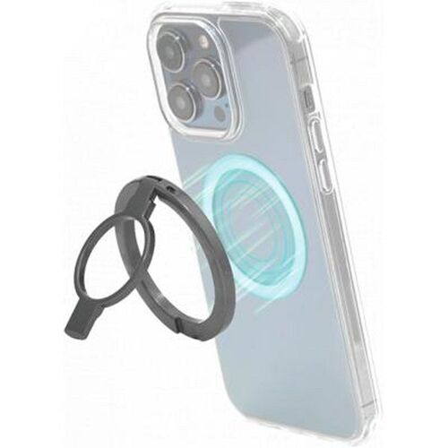 Support Bague Magnétique Stand Grip Compatible MagSafe BigBen Connected Gris