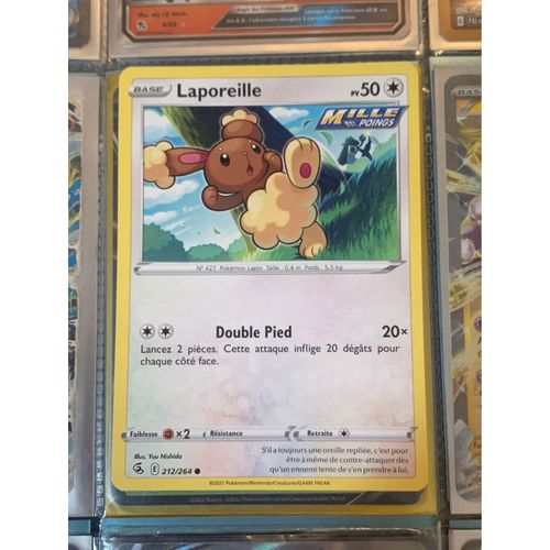 Carte Pokémon Laporeille (Mille Poings) - 212/264 - Épée Bouclier Poings De Fusion 