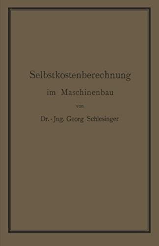 Selbstkostenberechnung Im Maschinenbau