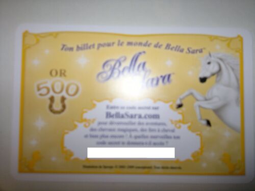 Carte De 500 Or Bella Sara