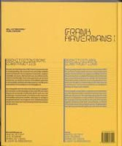 Frank Havermans: Architectural Constructions