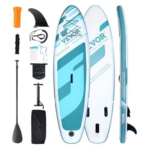 Paddle Gonflable - Vevor - Paddle Gonflable Planche À Pagaie Sup Debout Avec Accessoires,Pvc,Aluminium,3048 × 838 × 152 Mm