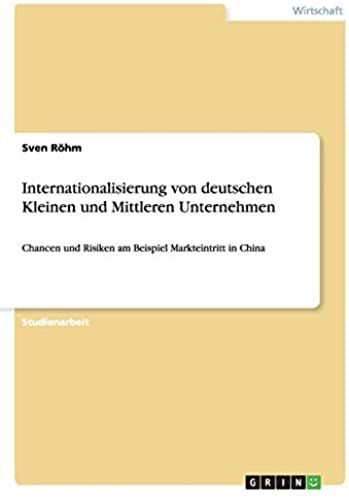 Internationalisierung Von Deutschen Kleinen Und Mittleren Unternehmen