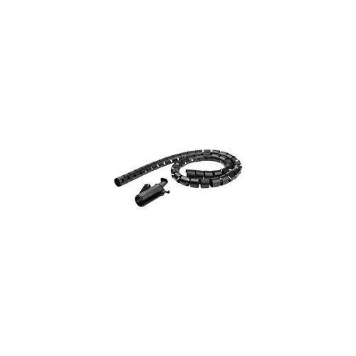StarTech.com Gaine spirale range-câble en noir - 1,5 m - Diamètre de 45 mm - Avec outil pour insérer les câbles (CMSCOILED3) - Kit de gaines pour câbles - noir - 1.5 m