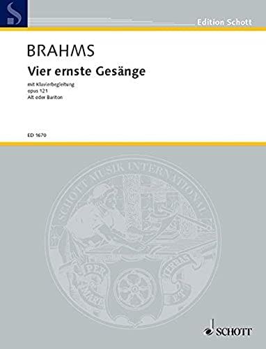 Vier Ernste Gesange Op. 121 / Recueil