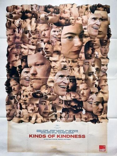 Kinds Of Kindness - Véritable Affiche De Cinéma Pliée - Format 120x160 Cm - De Yorgos Lanthimos Avec Emma Stone, Jesse Plemons, Willem Dafoe - 2024