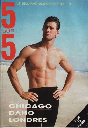 5 Sur 5 (Magazine Gay) / 02-1985 N°18 : Etienne Daho (3p) - Zizi Jeanmaire (2p) - Dalida (1/2p)