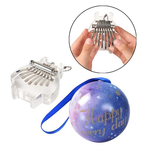 Instrument De Musique Portable, 8 Clés, Mbira, Cadeaux, Sac À Dos, Boule, Pendentif, Décor Pour Débutants
