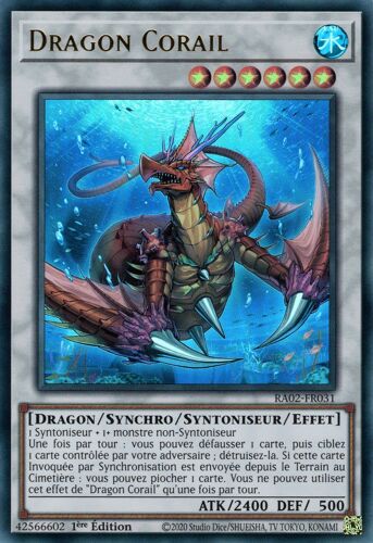 Yu Gi Oh Ra02 Fr031 Dragon Corail Quater Century Ultra Rare