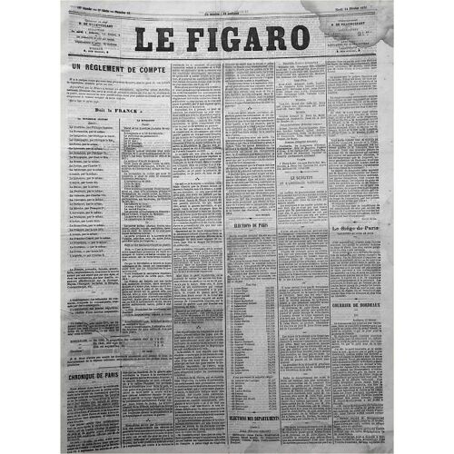 Le Figaro : 14 Février 1871. Paru Pendant Le Siège De Paris - Les Élections À Paris