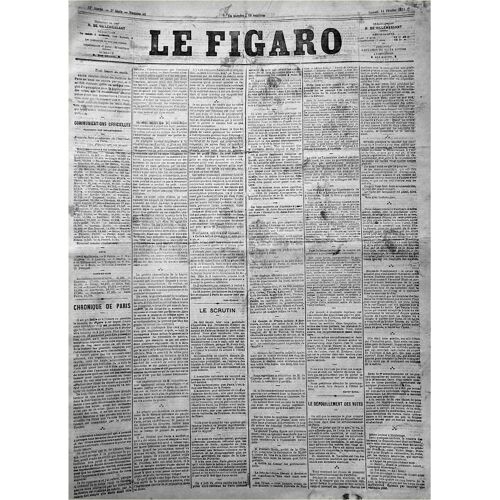 Le Figaro : 11 Février 1871. Paru Pendant Le Siège De Paris - Les Élections À Paris