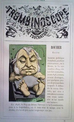 Le Trombinoscope 51 Eugene Rouher Biographie Par Touchatout Caricature Par Moloch 1882