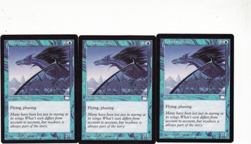 Lot De 3 Tolarian Drake ( Drakôn De Tolaria )  - Magic Mtg - Weatherlight - C