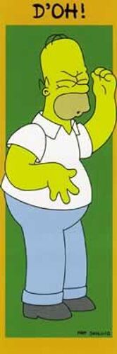 The Simpsons - D'oh - Affiche / Poster Envoi En Tube