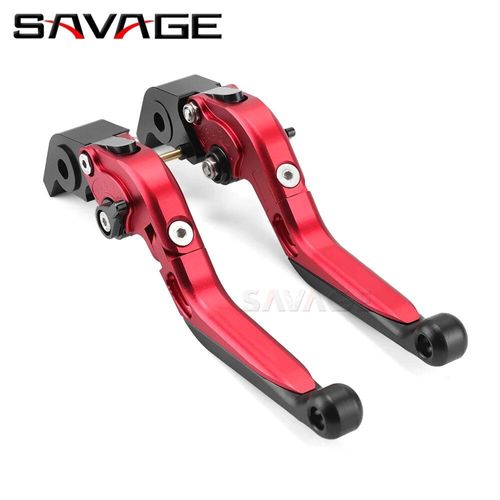 Levier De Frein À Main Et D'embrayage Pour Moto,Pour Ducati Diavel 1260,Ducati Monster 950,1100,1200 S/R,Pièces Modifiées - Type Black Red