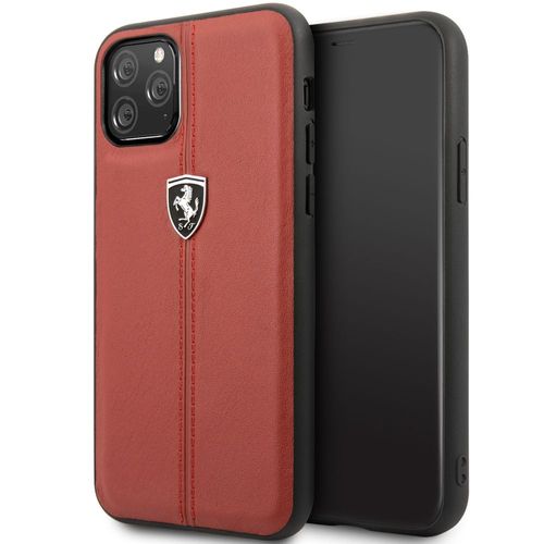 Coque Cuir Rouge Ferrari Pour Iphone 11 Pro