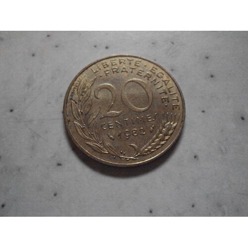France...Pièce De 20 Centimes 1982