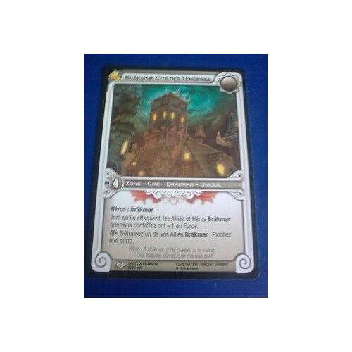 Carte Wakfu - Brâkmar,Cité Des Ténèbres - Edition Bonta & Brakmar - 253/320 Rare