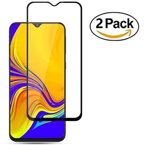 Samsung Galaxy A10 Verre Trempé,[2 pièces][Couverture complète][sans Bulles][Résistant aux Rayures],9H Dureté HD Protection écran pour Samsung A10 - Bord Noir