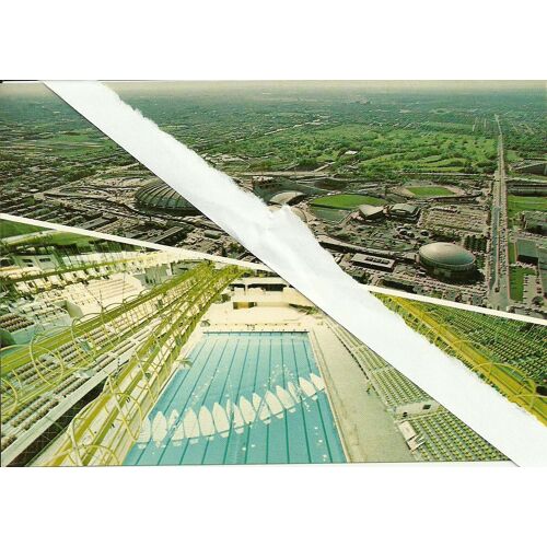 Carte Postale Montréal, Québec, Canada - Vue Aérienne Des Installations Olympiques Et Du Fabuleux Bassin Olympique - Aerial View Of Montreal's Olympic Site - Photo By Roland Webber