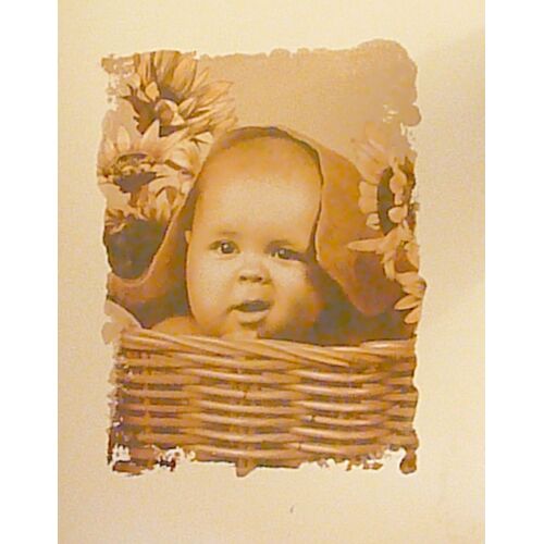 Poster Bébé En Teintes Sepia