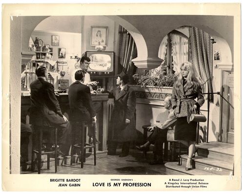 Jean Gabin * En Cas De Malheur - Love Is My Profession * Claude Autant Lara * 1 Photo D'exploitation Originale Usa De 1958 * Petite Affiche 20,5*26 Cm Jean Gabin ; Brigitte Bardot ,Edwige Feuillere