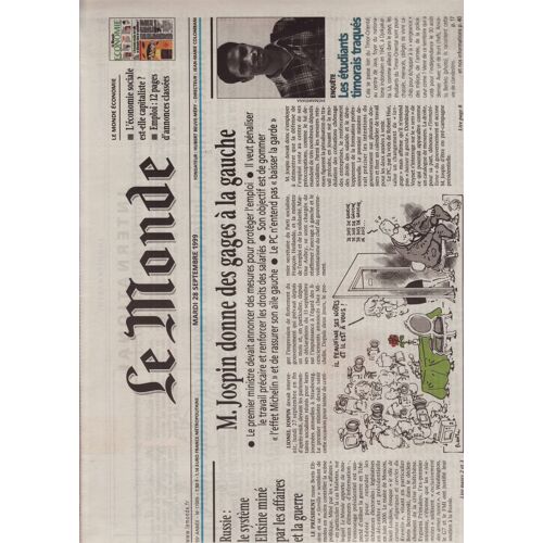 Le Monde / 28-09-1999 N°17005 : Mylène Farmer (1/3p)