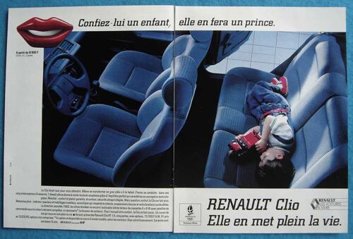 Publicité Papier - Voiture Renault Clio R.T. 1,4 De 1990