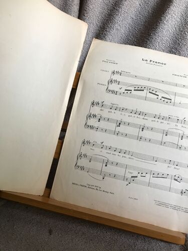 F. Casadesus Ballade Française La France Fort Partition Chant Piano Deiss Crepin