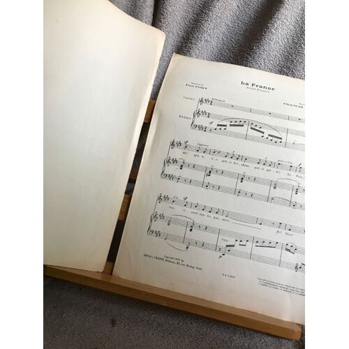 F. Casadesus Ballade Française La France Fort Partition Chant Piano Deiss Crepin