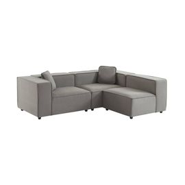 Canapé Modulable Tissu Déperlant 3 Places 2 Corners 1 Fauteuil