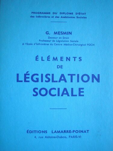 Elements De Legislation Sociale