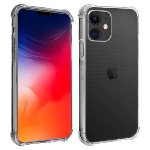 Coque iPhone 12 / 12 Pro Flexible Antichoc Coins Bumper Transparent