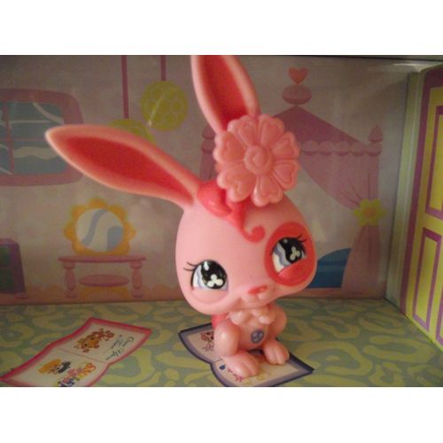 Pet Shop  Petshop # 500  Lapin Rose Yeux Parme Violet