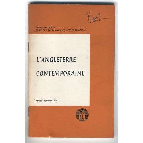 L'angleterre Contemporaine