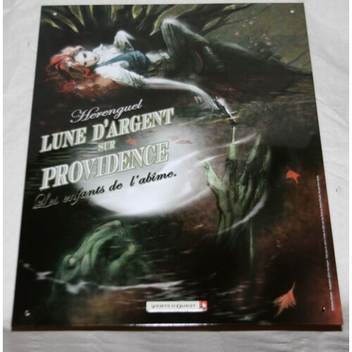 Plaque Emaillee Herenguel Lune D Argent Sur Providence Les Enfants De L Abime Vents D Ouest 300 X 400 Mm. En Tres Tres Bon Etat Comme Neuf Tirage Hors-Commerce Pour Les Éditions Vents D Ouest