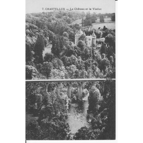 Chastellux - Le Château Et Le Viaduc - Tbe - Ref 060991