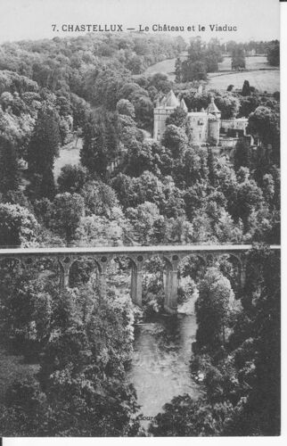 Chastellux - Le Château Et Le Viaduc - Tbe - Ref 060991