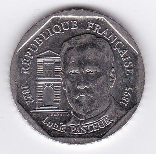 France 2 Francs 1995 Louis Pasteur