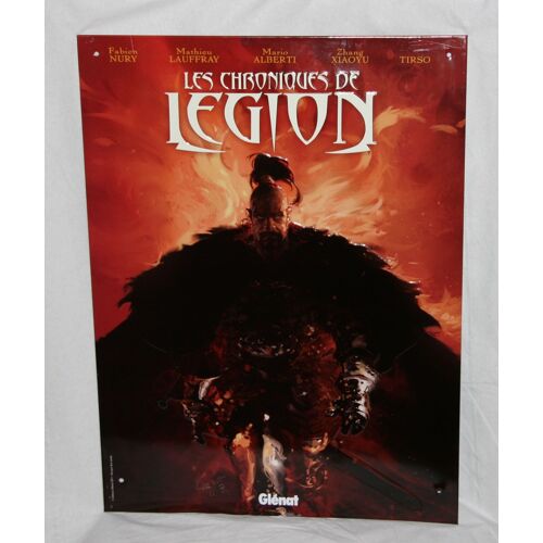 Plaque Emaillee Les Chroniques De Legion Glenat 300 X 400 Mm. En Tres Tres Bon Etat Comme Neuf Tirage Hors-Commerce Pour Les Éditions Glenat