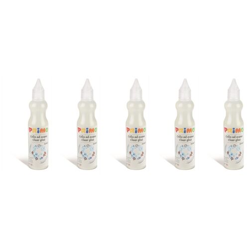 Primo Lot De 5 Flacons De 80 Ml De Colle Transparente À Base DEau, Avec Bec Verseur