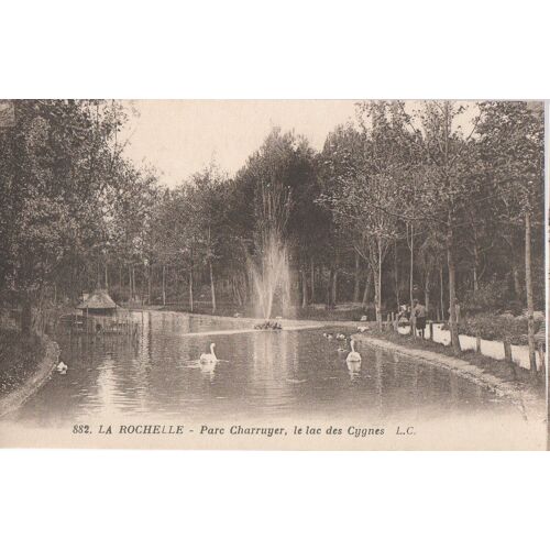 Carte Postale - La Rochelle - Parc Charruyer Lac Des Cygnes
