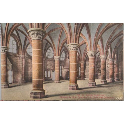 Carte Postale - Mont-Saint-Michel - Abbaye - Salle Des Chevaliers