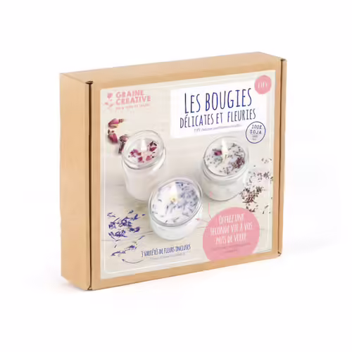Graine Creative Kit Bougies Fleuries