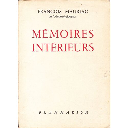 Mémoires Intérieurs