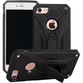 Coque Pour Iphone 8/Iphone 7 Bumper Etui De Protection Antichoc Anti-Rayure Dur Pc Case Couverture En Souple Impact Et Support Kickstand Pour Apple Iphone 8/Iphone 7 (Noir)
