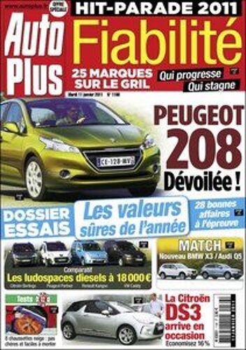 Auto Plus  N° 1166 : Peugeot 208 Devoilee