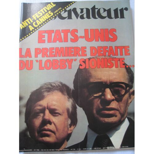 Etats - Unis La Première Défaite Du "Loby" Sioniste.